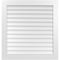 Ekena Millwork Vertical Surface Mount PVC Gable Vent: Non-Functional, w/3-1/2"W x 1"H, Standard Frame, 38"W x 40"H GVPVE38X4001SN - alternate 1